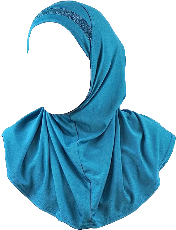 Blue headscarf